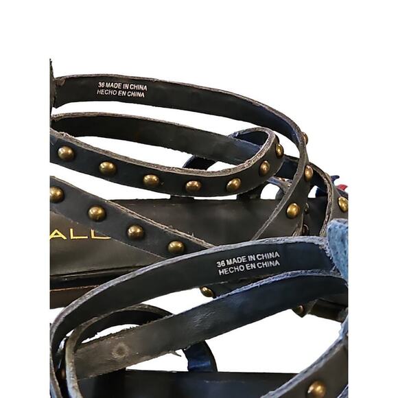 Aldo Women's Black Gladiator Sandals Sz 6 (36) - Picture 9 of 10